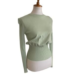 Meena Mint Green Sweater, Size Medium